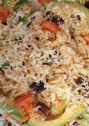 A picture of Honey, pecan chicken salad.