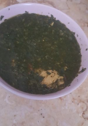 صورة لوصفة ملوخيه دجاج