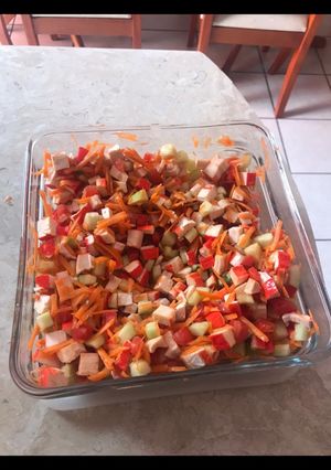 Una foto de Ceviche de surimi