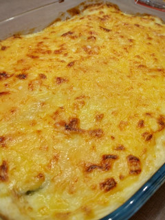 Una foto de Pastel de carne picada con verduras gratinadas