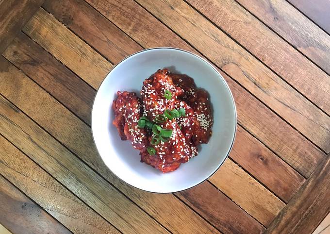 Anti Ribet, Membuat Crispy Chicken Wings Saus Gochujang Sederhana Dan Enak