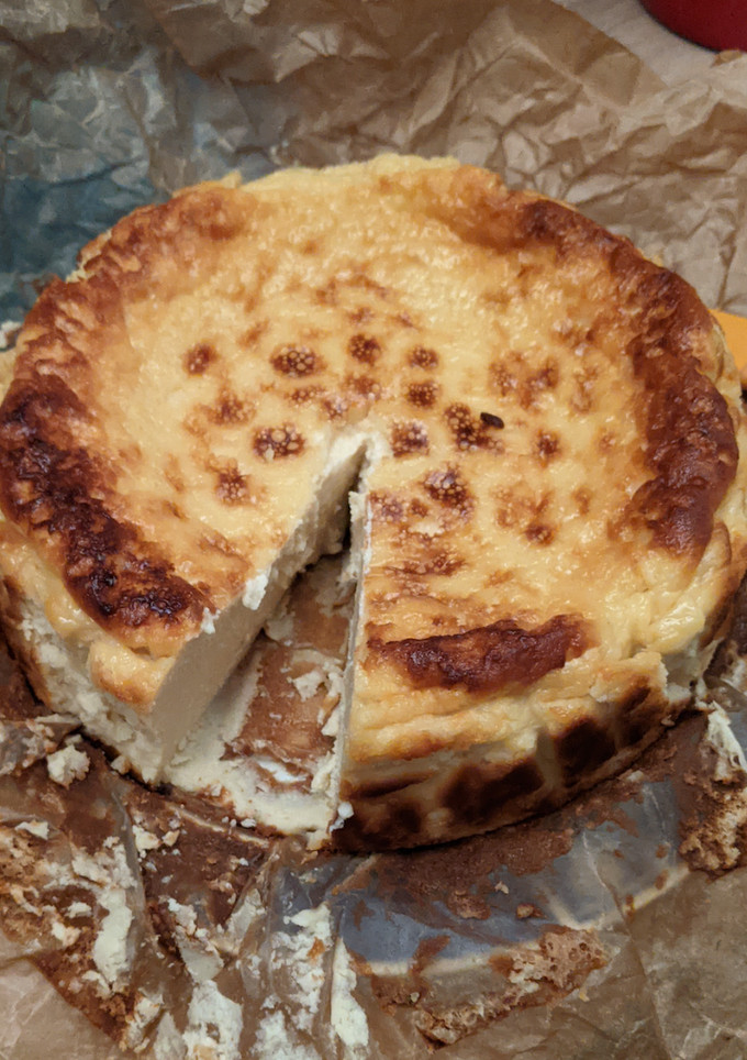 Una foto de Tarta de queso mascarpone y requesón