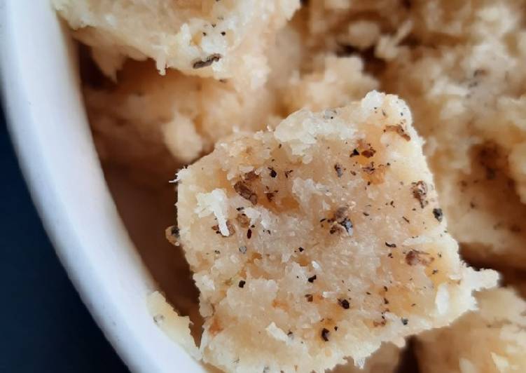 Recipe of Super Quick Homemade Instant Kopra Pak Coconut Burfi