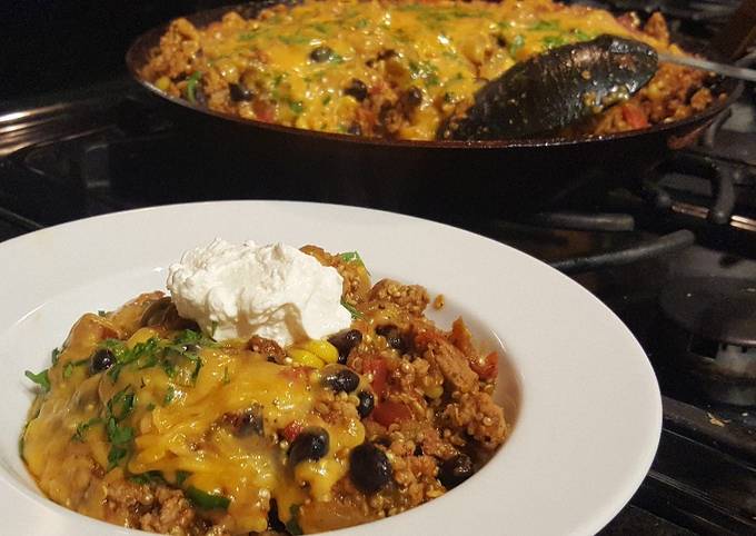Steps to Make Any-night-of-the-week Turkey and Quinoa Taco Skillet