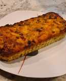 Tortilla de champiñones y bacon al horno