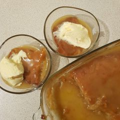 A picture of Malva Pudding.