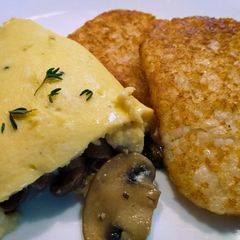 Mushroom omelette A picture of Mushroom omelette.