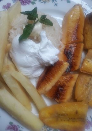 Una foto de Arroz a la Cubana diferente