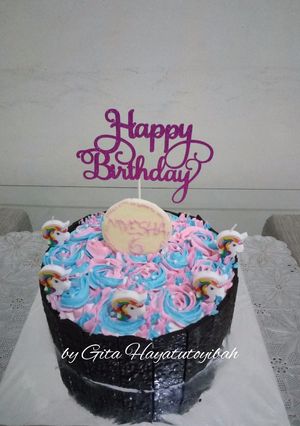 Foto resep Black forest kukus (chocolatos)