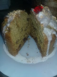 Una foto de Pan dulce navideño, sin harina y sin azúcar