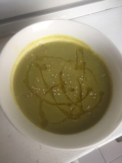 Una foto de Crema de guisantes
