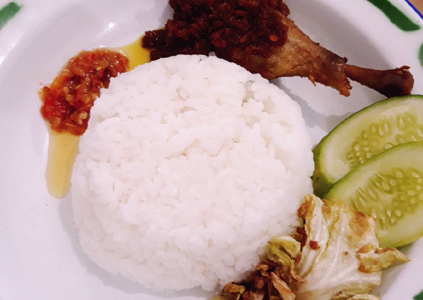 Bebek goreng madura sambal korek