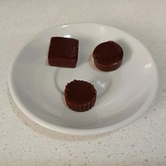 A picture of Easy chocolate candies (dairy-free or milk chocolate) + chocolate spread.