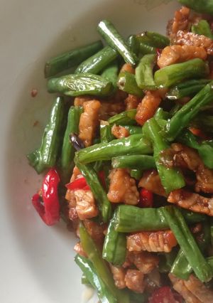 Foto resep 40.Oseng Tempe Kacang Panjang