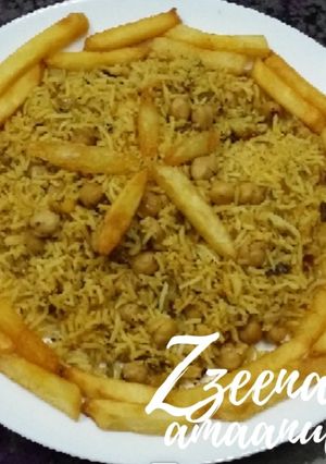 A picture of Kabuli Chana Pulao.