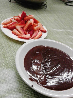 A picture of Strawberries with Chocolate.