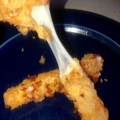 Ooey gooey cheese sticks A picture of Ooey gooey cheese sticks.