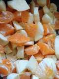 Ensalada de frutas con lo que tengo en la heladera 🍌🍊🍊🍎