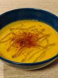 Crema suave de lentejas peladas con verduras
