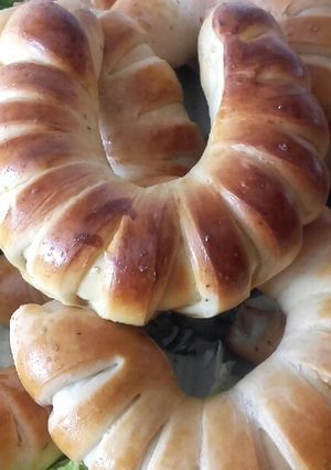 Una foto de Brioche salado relleno *receta de Ramadán