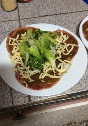 Una foto de Carpaccio de res