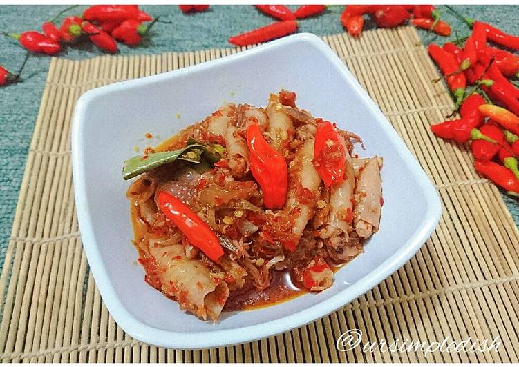 Cara Gampang Membuat Sambal Baby Cumi, Bisa Manjain Lidah