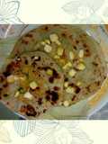 Stuffed corn paratha