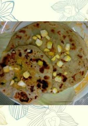 A picture of Stuffed corn paratha.
