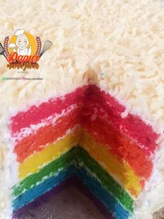 Foto resep Rainbow cake kukus