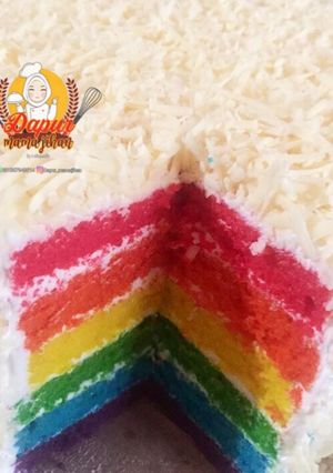 Foto resep Rainbow cake kukus