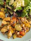 María's pollo Alambre