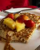 Panqueques de avena, proteína