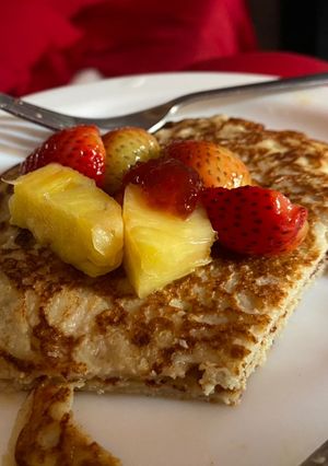 Una foto de Panqueques de avena, proteína