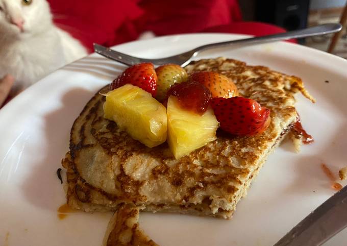 Panqueques de avena, proteína