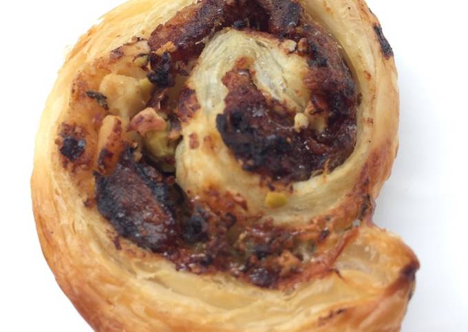 Medjool Dates With Blue Cheese Roll Puff Pastry Pinwheel