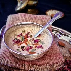 A picture of Leftover rice kheer.