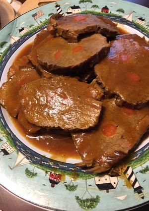 Una foto de Asado de carne a la olla