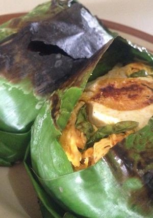 Foto resep Nasi bakar ayam spesial pake telor 🐣🐔