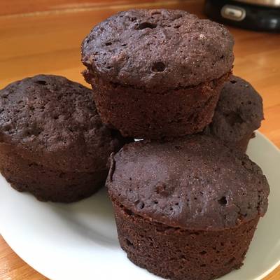 Torta o tortitas (tipo muffins) de chocolate apto para bebés BLW (+10-12  meses) Receta de verodelbonog- Cookpad
