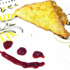A picture of Recipe of bread omelett.