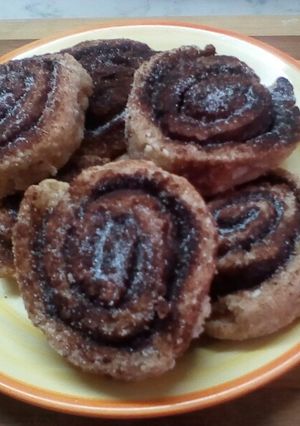 Szénhidrát szegény, cukor nélküli kakaós csiga recept fotója