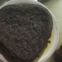 A picture of Dark chocolate cake.