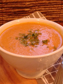 Una foto de Crema de tomates ahumados