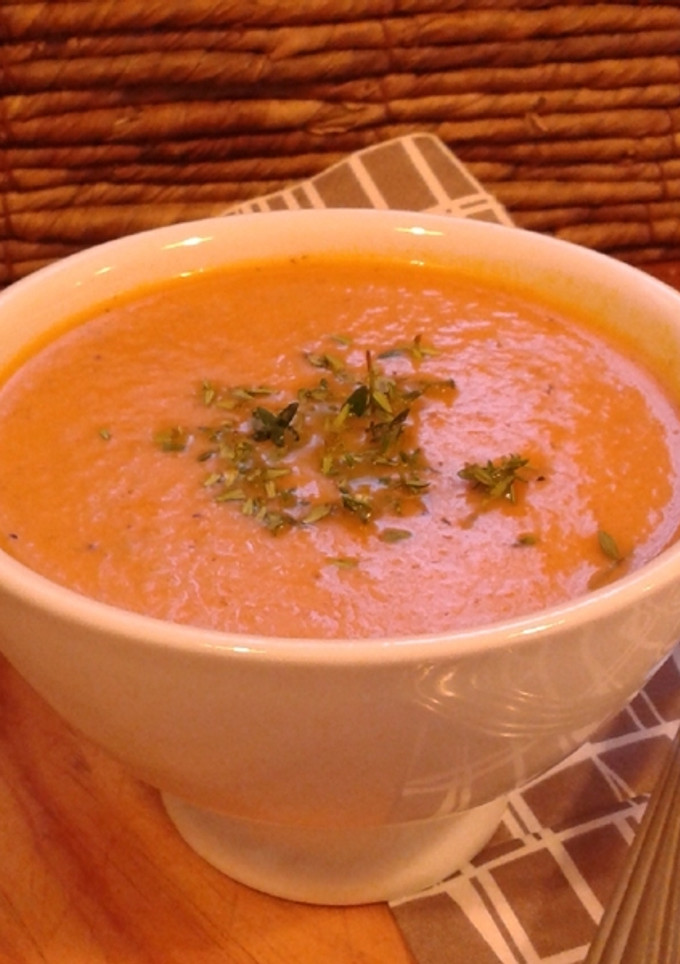 Una foto de Crema de tomates ahumados
