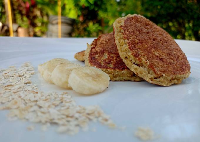 Cara bikin Snack mpasi 11 m+ Banana oat pancake Cara bikin Snack mpasi 11 m+ Banana oat pancake