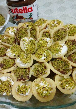 صورة لوصفة قطايف عصفيري بالقشطة والنيوتيلا