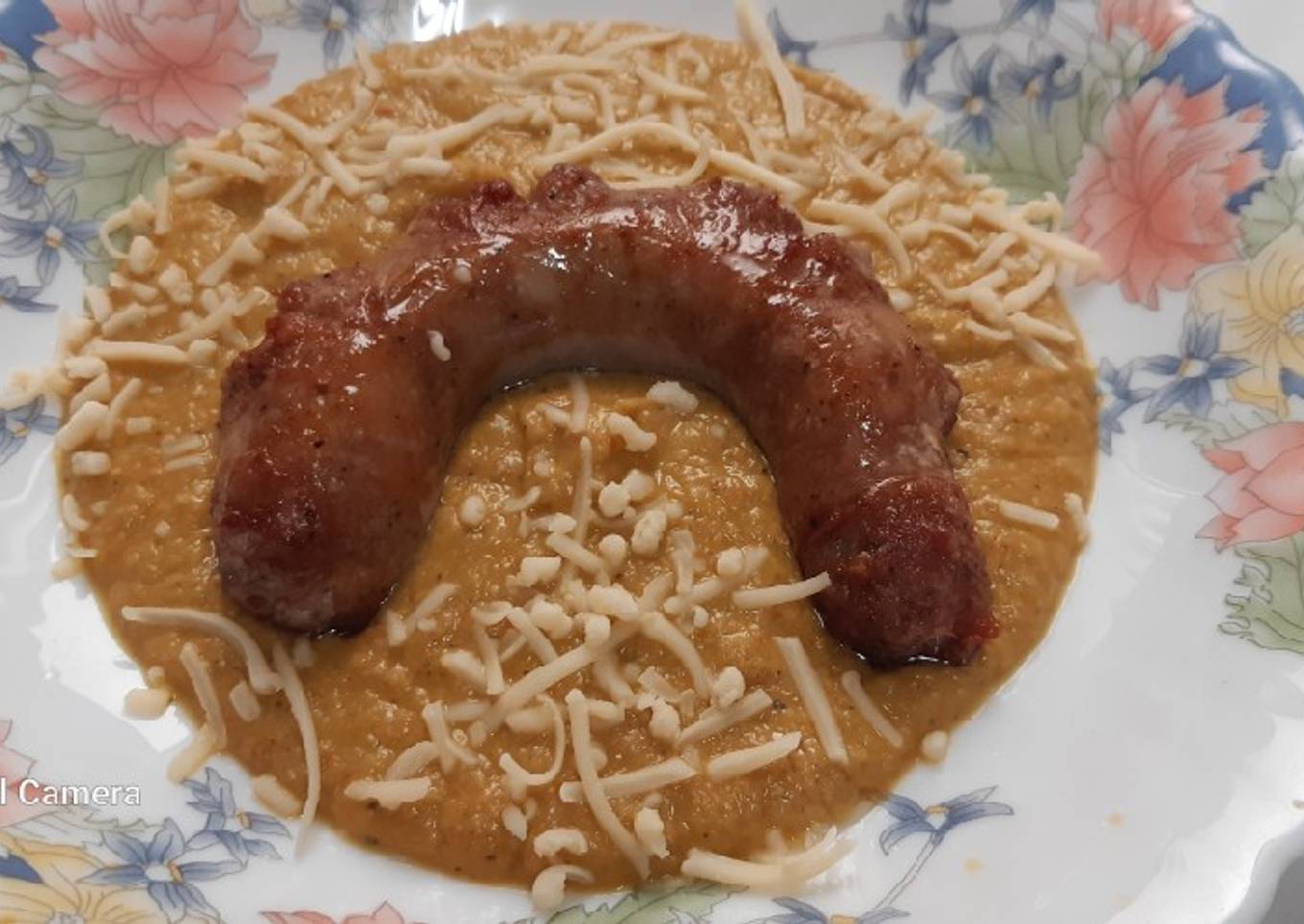 Butifarra catalana con crema de aprovechamiento