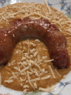 Una foto de Butifarra catalana con crema de aprovechamiento
