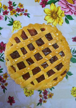 Una foto de Pastafrola de membrillo o cualquier dulce que deseen