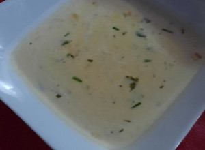 صورة لوصفة شوربة بالدجاج والكريمه
